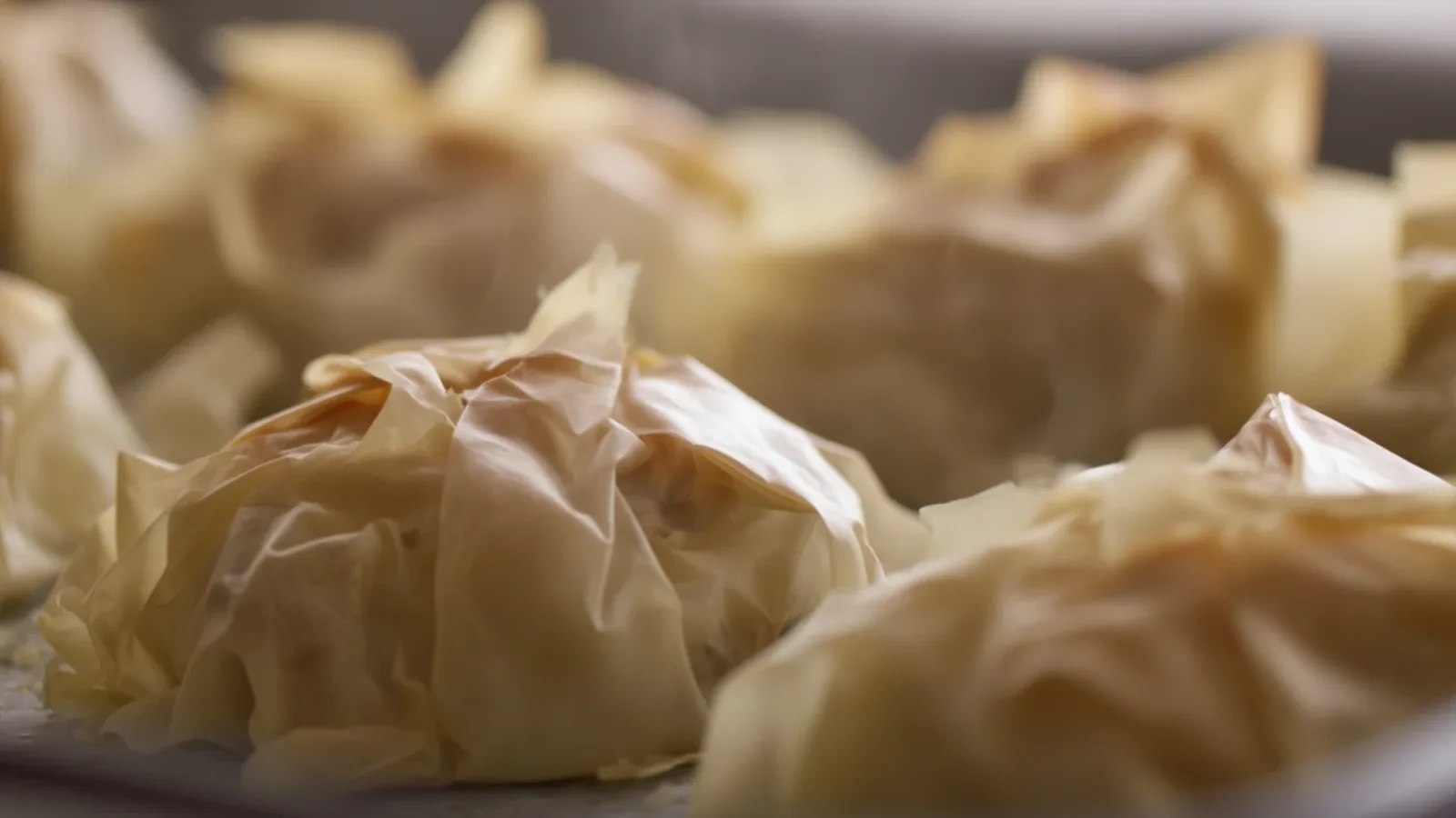 Фото блюда: Пирожки фило с курицей и грибами