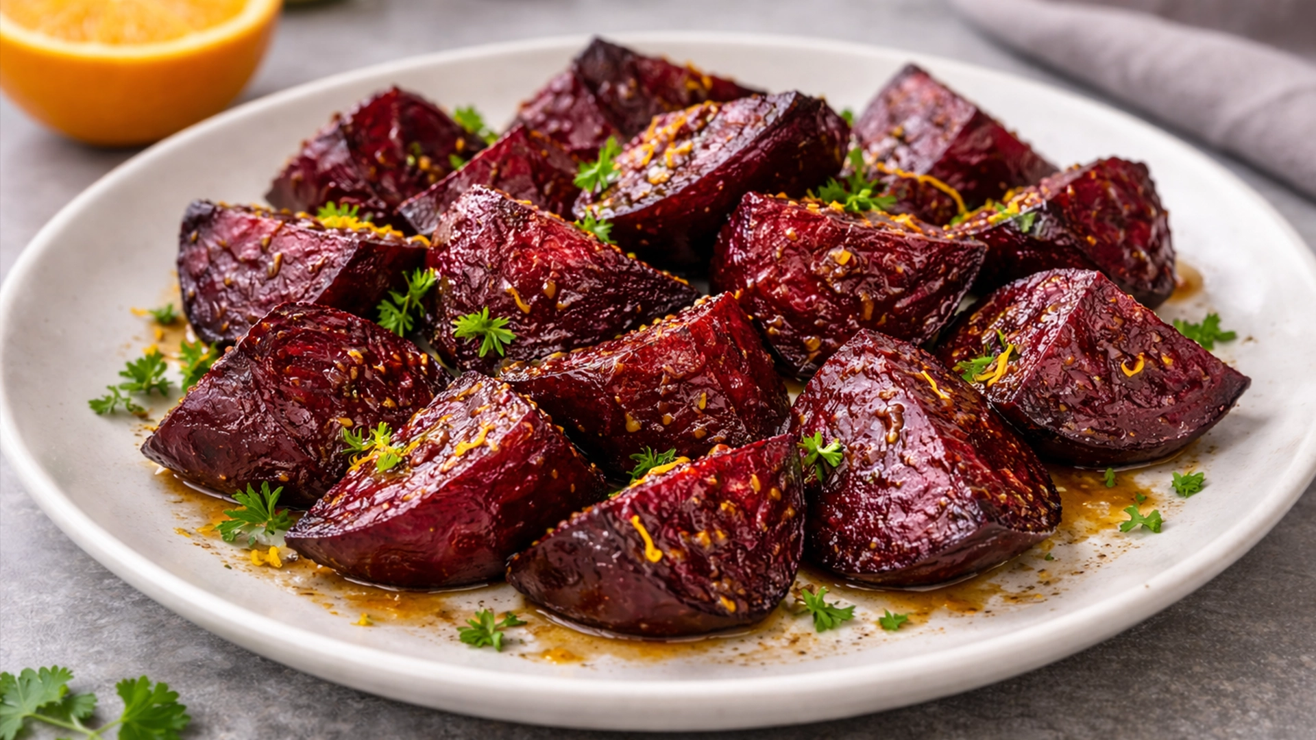 готовая свёкла в цитрусовой глазури