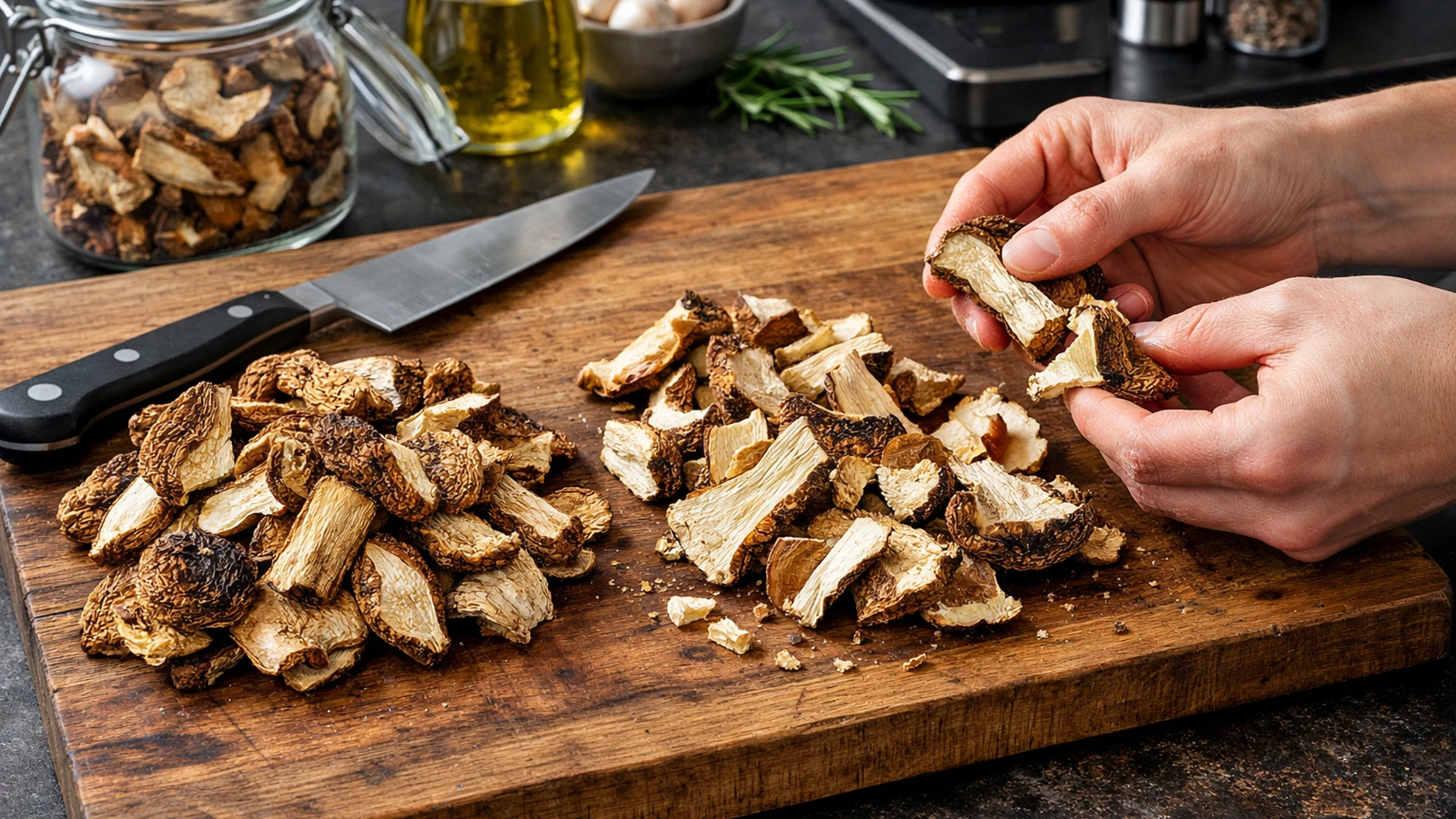 Подготовить грибы