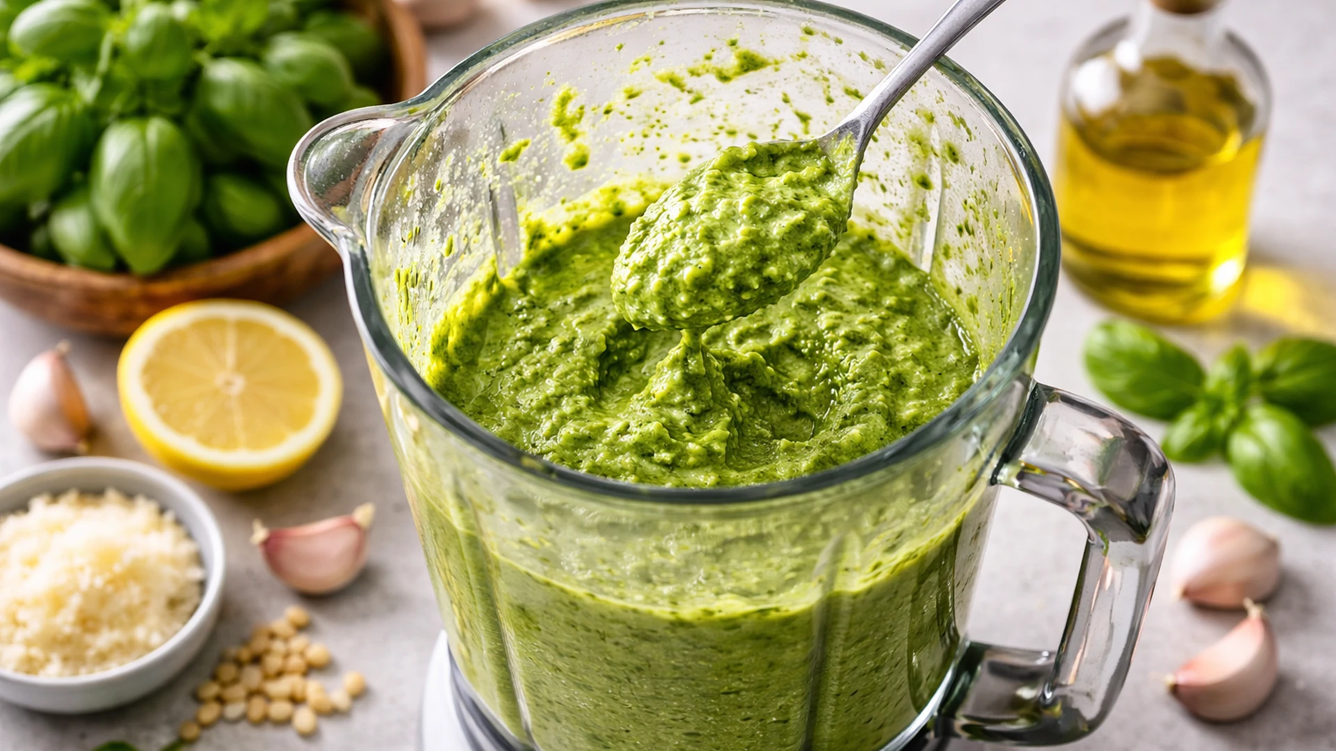 Приготовить соус песто