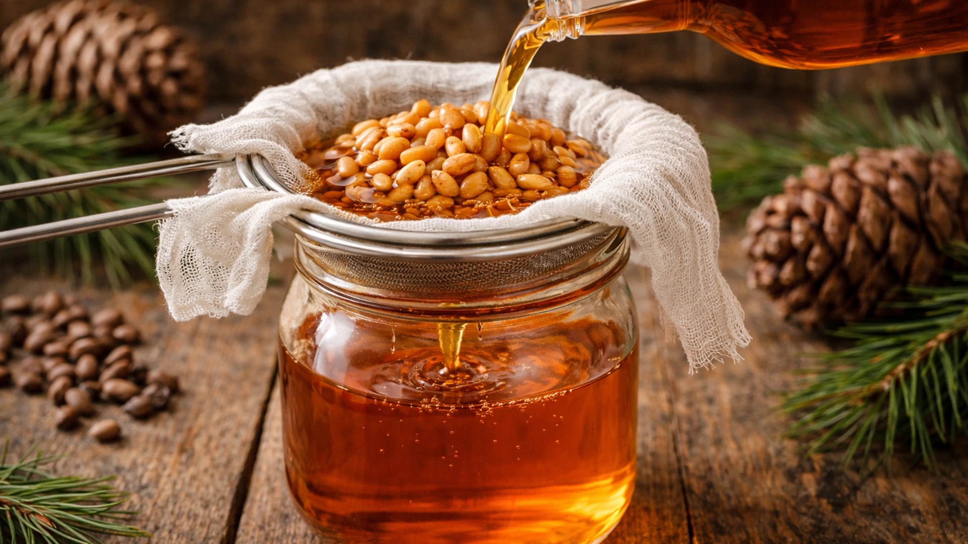 Процедить настой