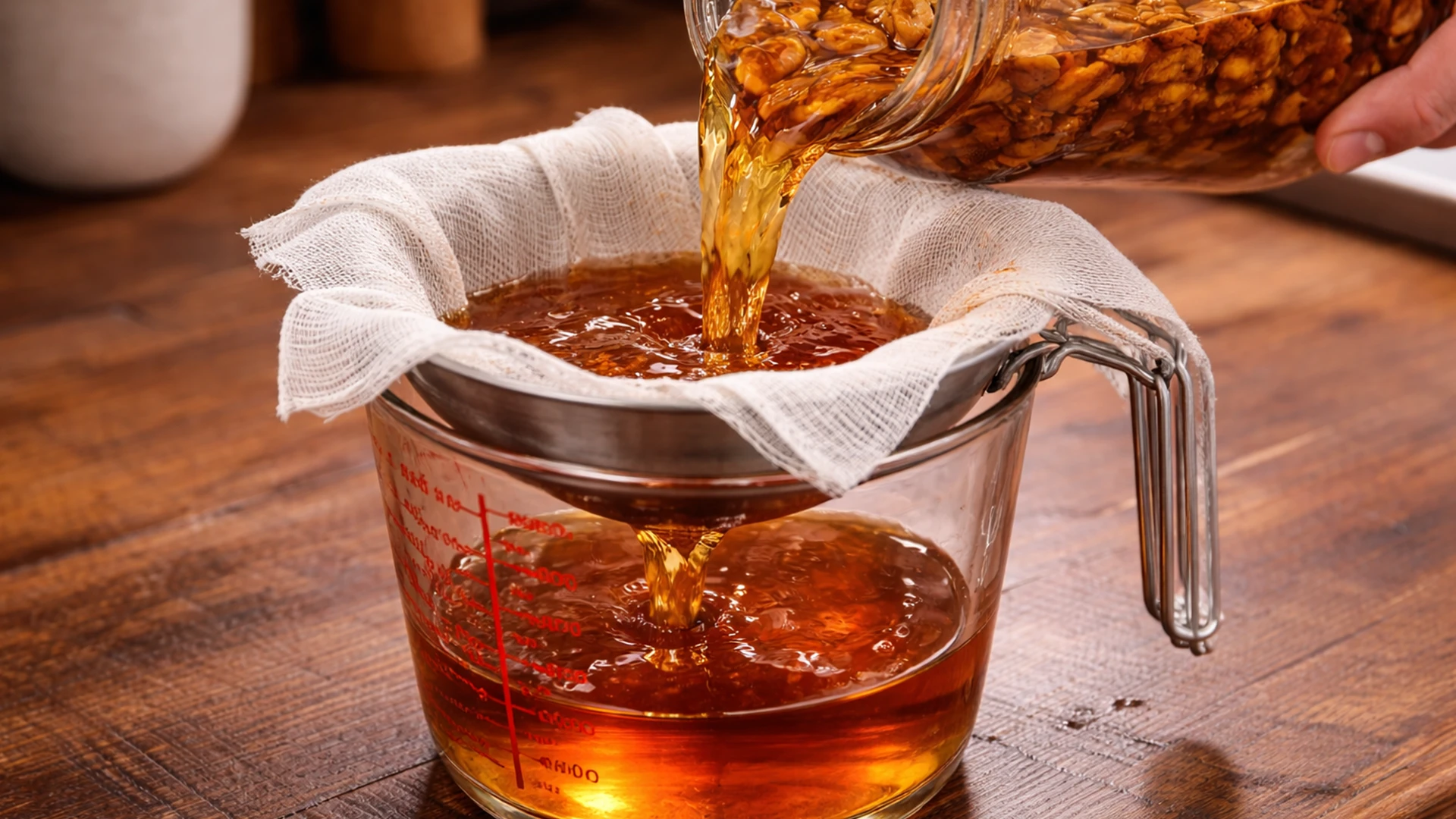 Процедить настой