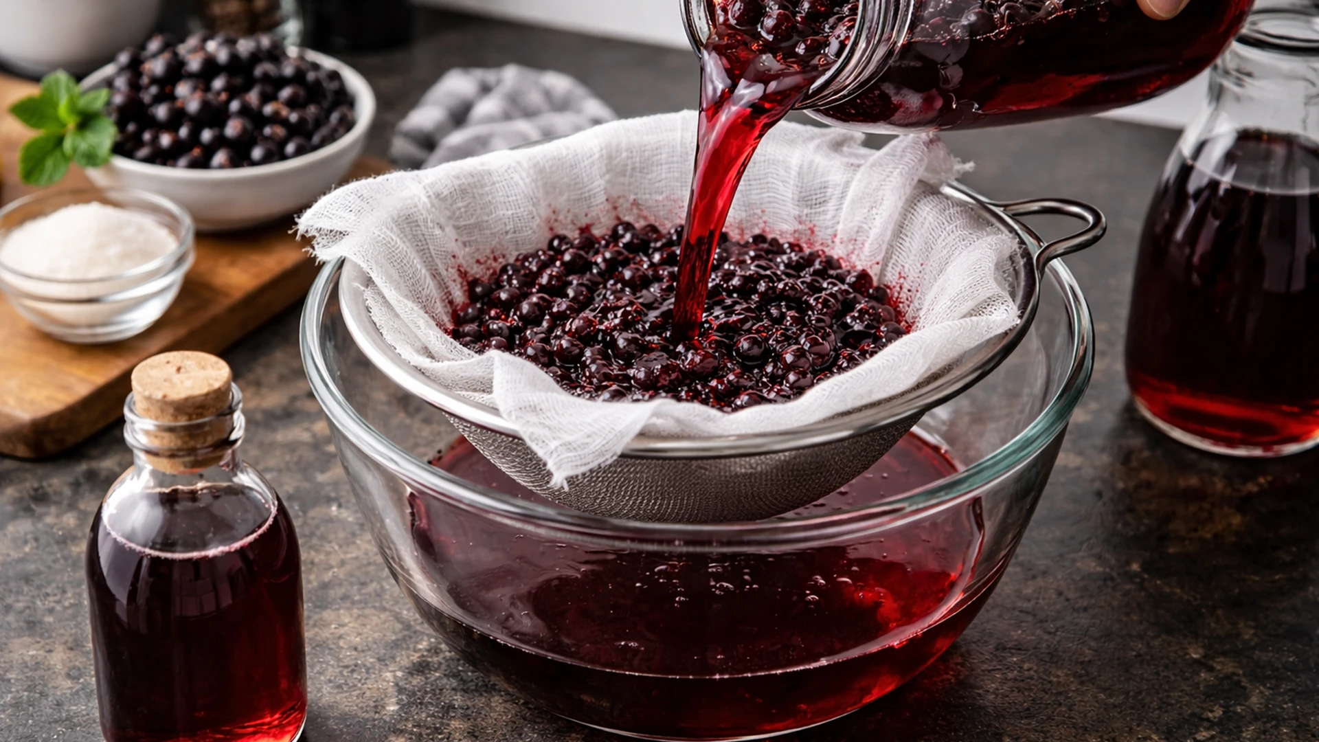 Процедить настой