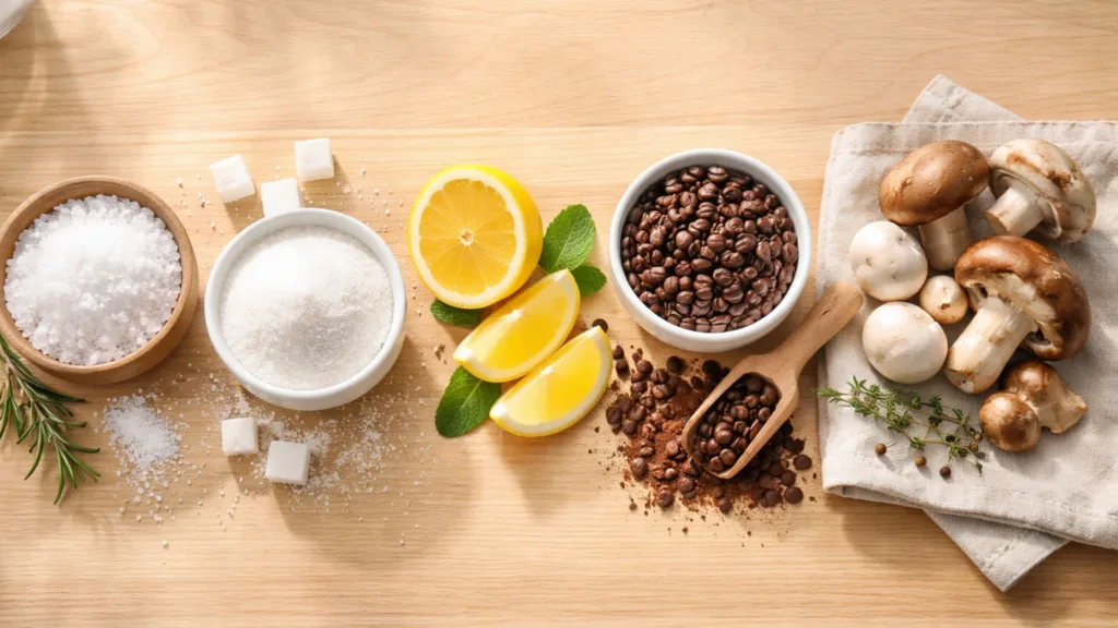 Пять базовых вкусов в кулинарии