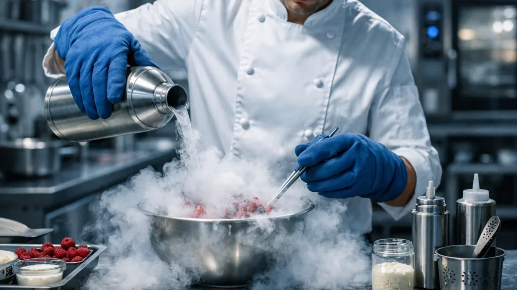 Жидкий азот в молекулярной кухне