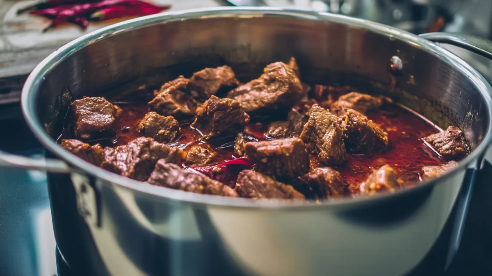 Фото блюда: Сочное рагу из говядины с ароматной паприкой