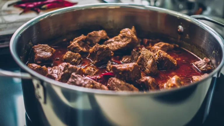 Фото блюда: Сочное рагу из говядины с ароматной паприкой