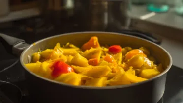 Фото рецепта Рагу овощное с жёлтым перцем: простой рецепт для насыщенного ужина