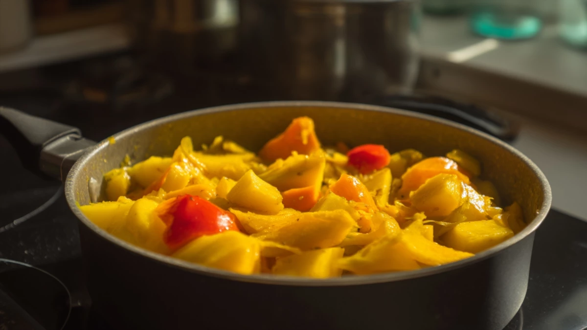 Фото блюда: Рагу овощное с жёлтым перцем: простой рецепт для насыщенного ужина