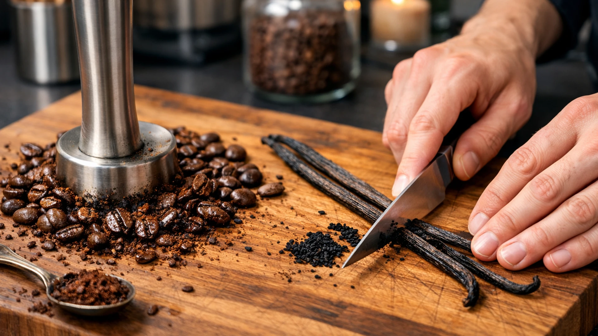 Подготовить кофе и ваниль