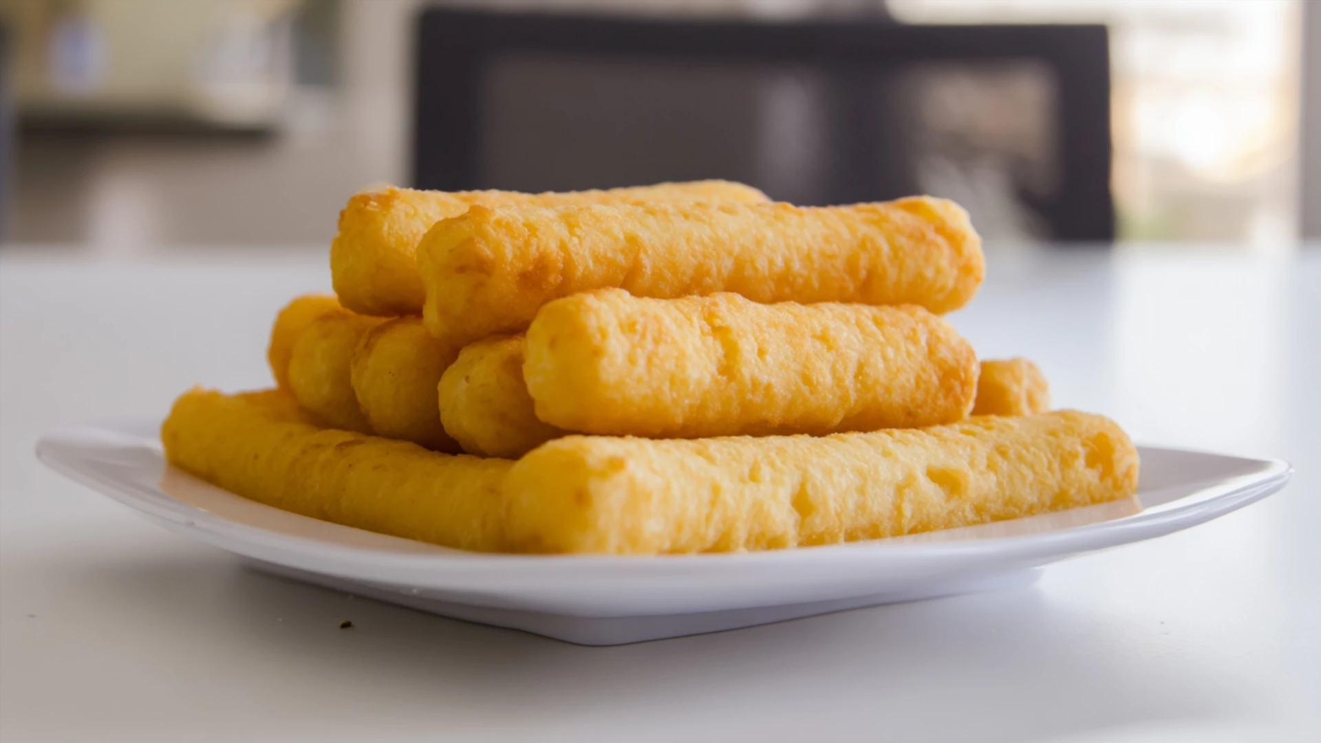 Фото блюда: Рисовые сырные палочки – Хрустящие закуски с тянущейся серединой