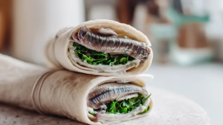 Фото блюда: Рулетики из лаваша со шпротами для быстрого и сытного перекуса