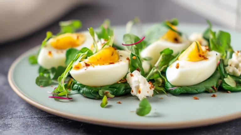 Фото блюда: Салат с творогом зерненым и яйцом — легкий и полезный