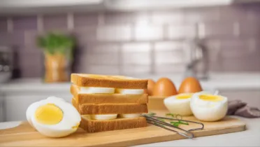 Фото рецепта Сэндвич с яйцом и сырком