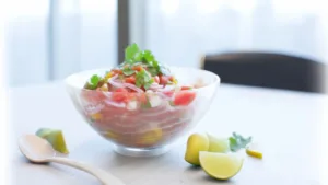 Фото блюда: Севиче по-мексикански с ярким цитрусовым вкусом