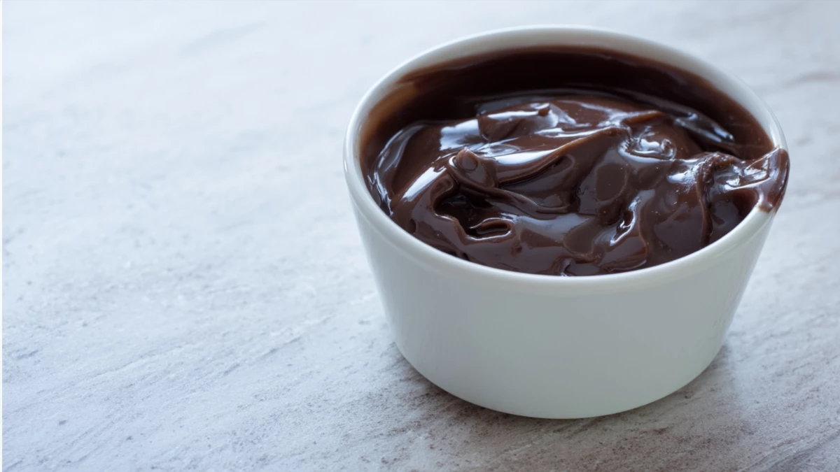 Фото блюда: Шоколадный пудинг с кокосовым сиропом