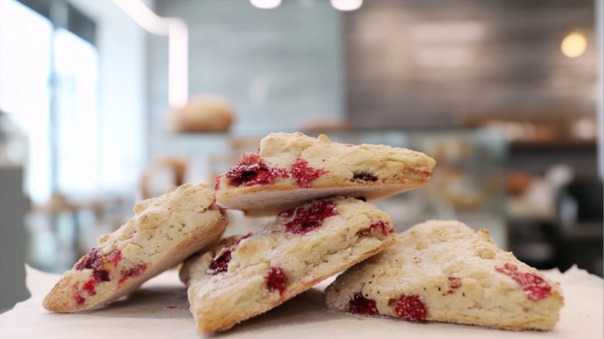 Фото блюда: Сконы на простокваше со смородиной — ароматная выпечка