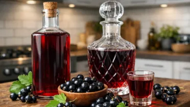 Фото блюда: Домашняя смородиновая настойка с глубоким ягодным ароматом