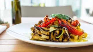 Фото рецепта: Тальятелле с овощами гриль