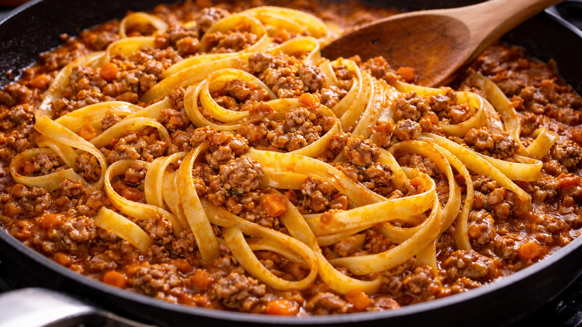 Соединить пасту с соусом