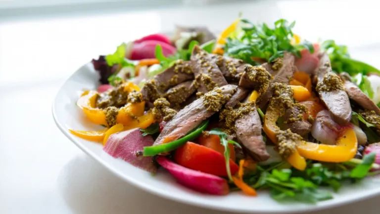 Фото блюда: Теплый салат с языком