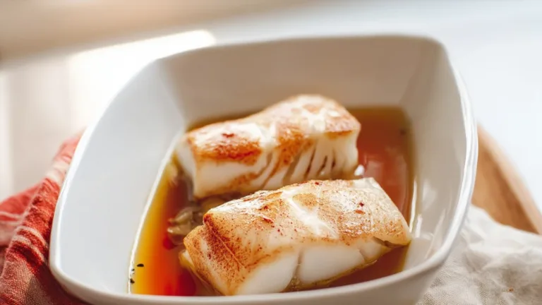 Фото блюда: Треска в красном вине – изысканный рыбный рецепт