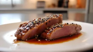 Фото рецепта: Утка в ароматном соусе терияки с хрустящими семенами