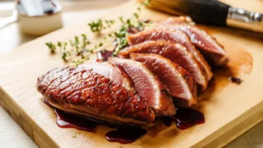 Фото блюда: Утка в сладком винном сиропе с нежной розовой сердцевиной