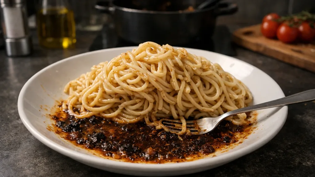 Ошибка выбора макаронных изделий для соуса