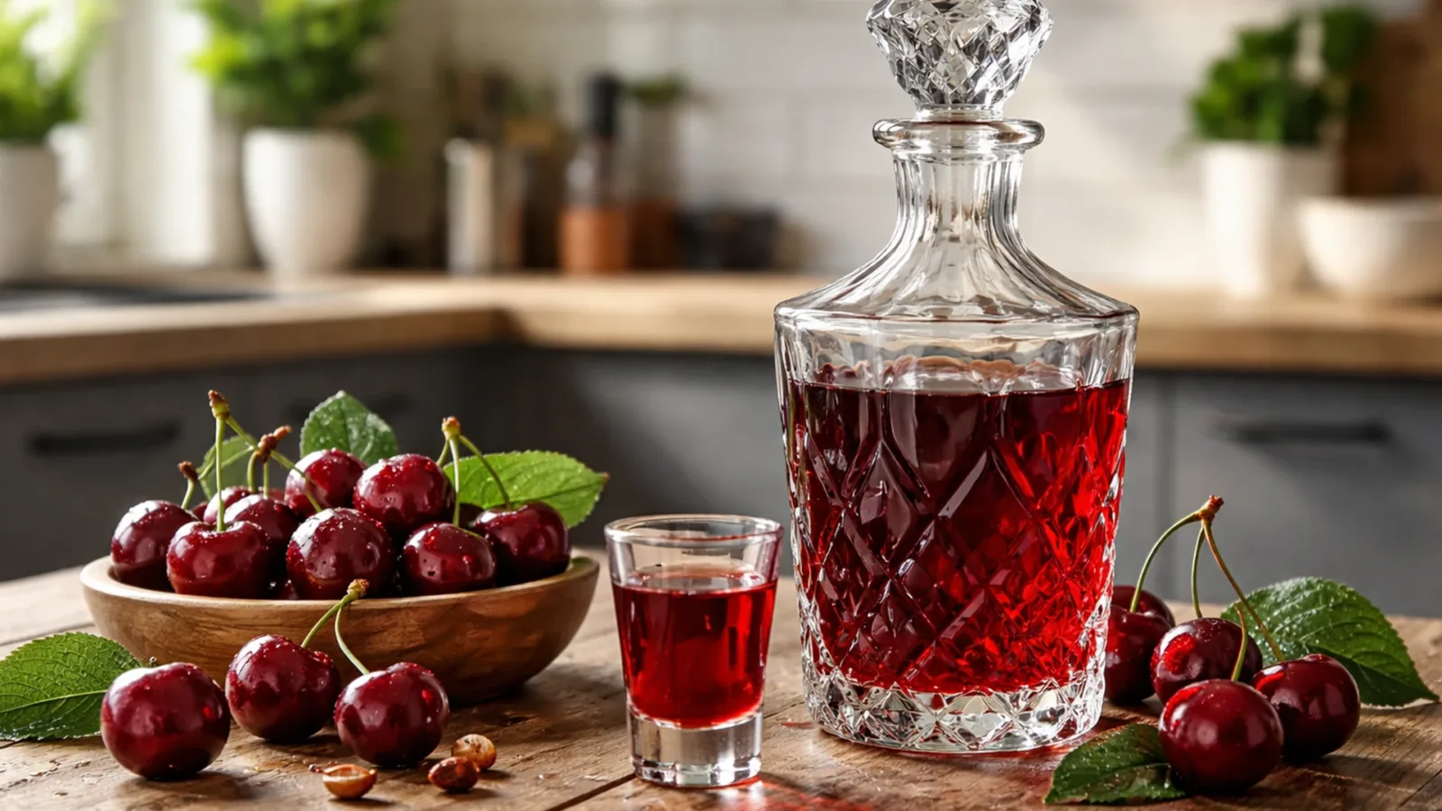 Фото блюда: Домашняя вишнёвая настойка с сочной ягодной глубиной