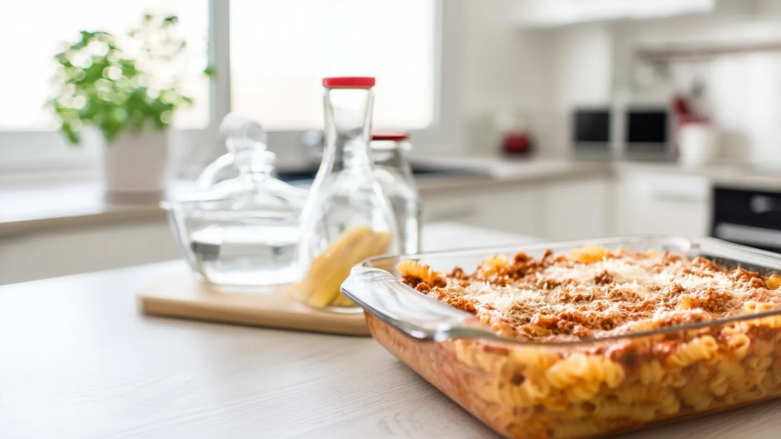 Фото блюда: Запечённые макароны с соусом болоньезе: простой и вкусный рецепт