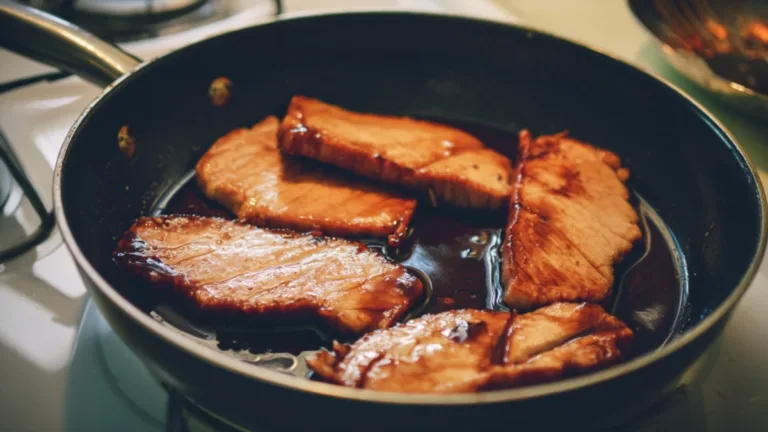 Фото блюда: Жареная свинина с солодовым уксусом