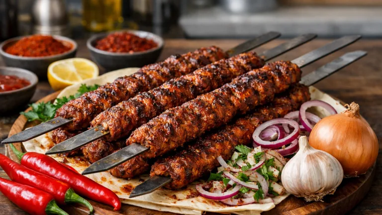 Фото блюда: Острый Адана-кебаб из баранины с паприкой