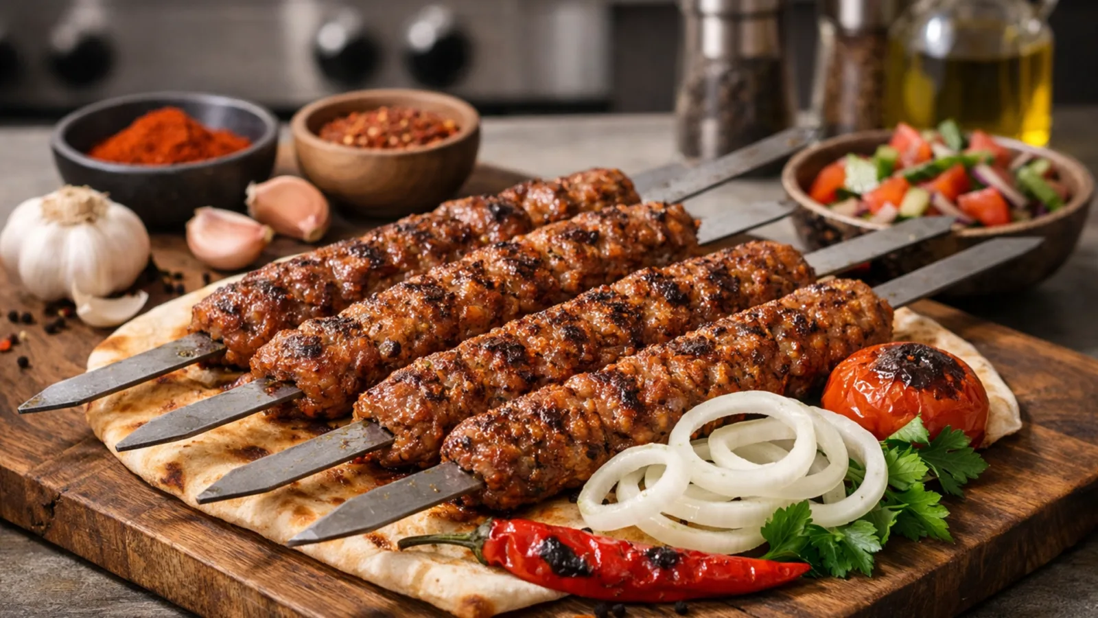 Фото блюда: Адана кебаб на гриле