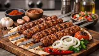 Фото рецепта: Адана кебаб на гриле