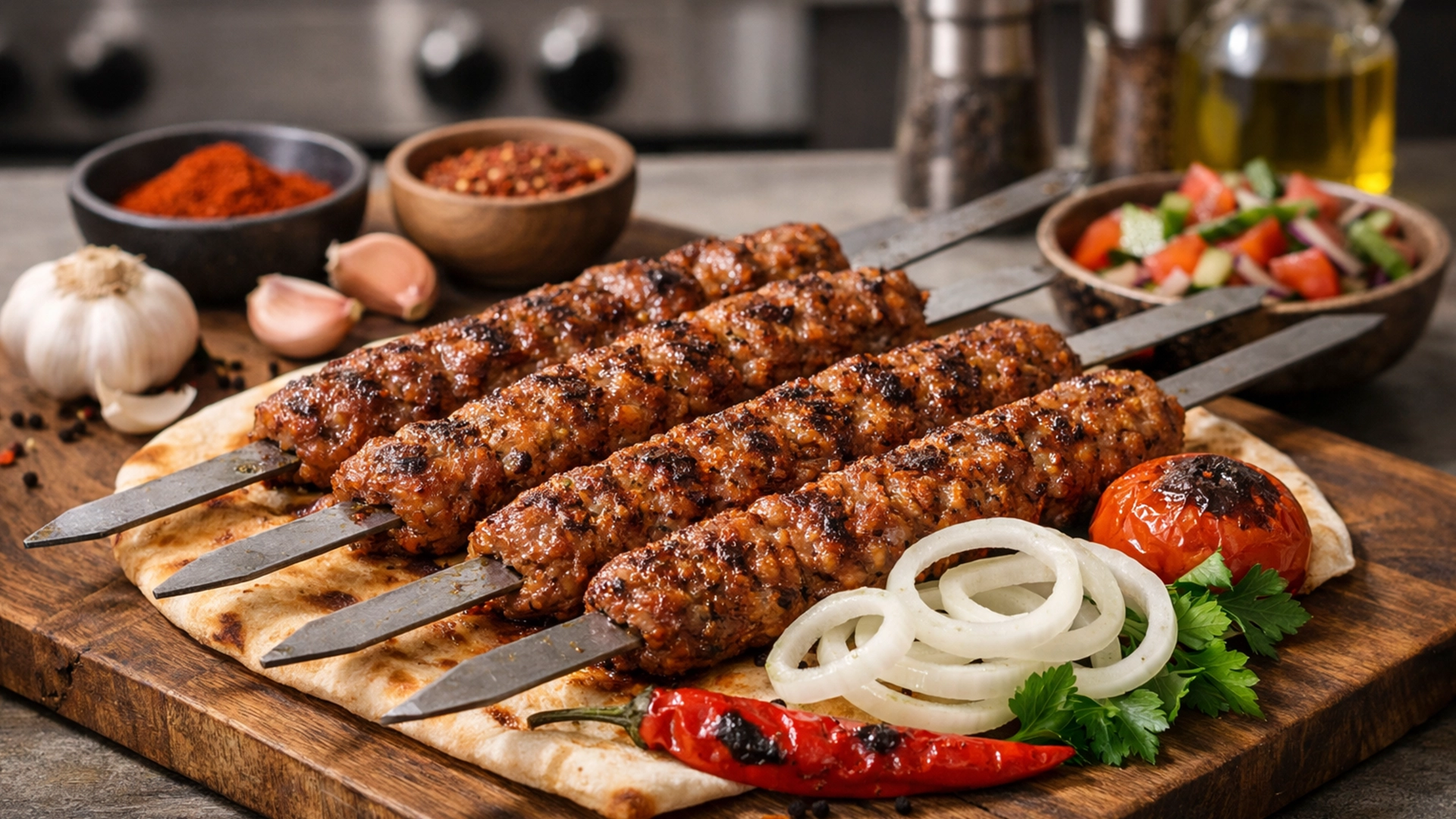 Фото блюда: Адана кебаб на гриле