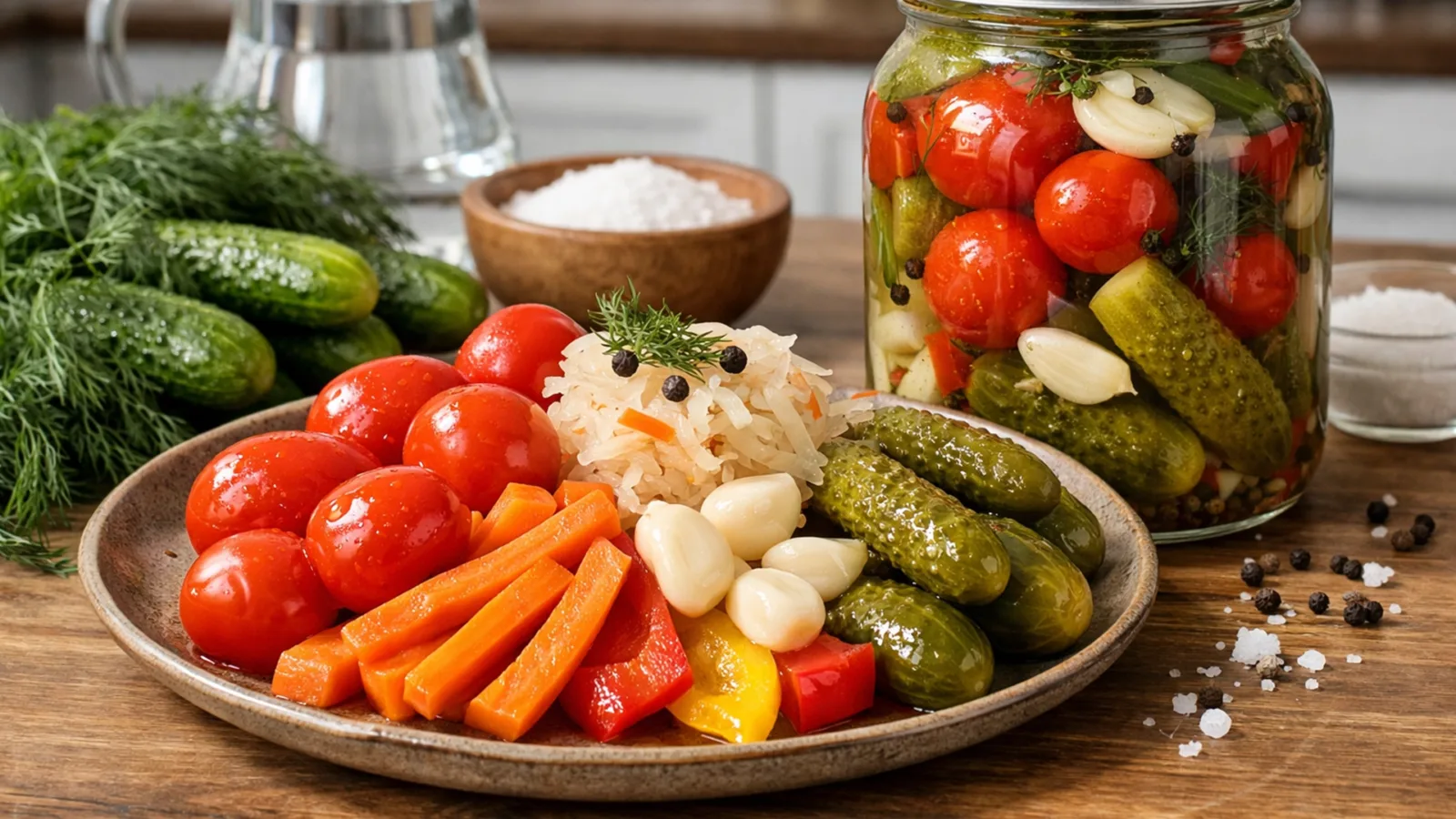 Фото блюда: Ассорти солений по домашнему, рецепт с фото