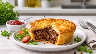 Фото рецепта: Австралийский мясной пай с говядиной рецепт национальной кухни