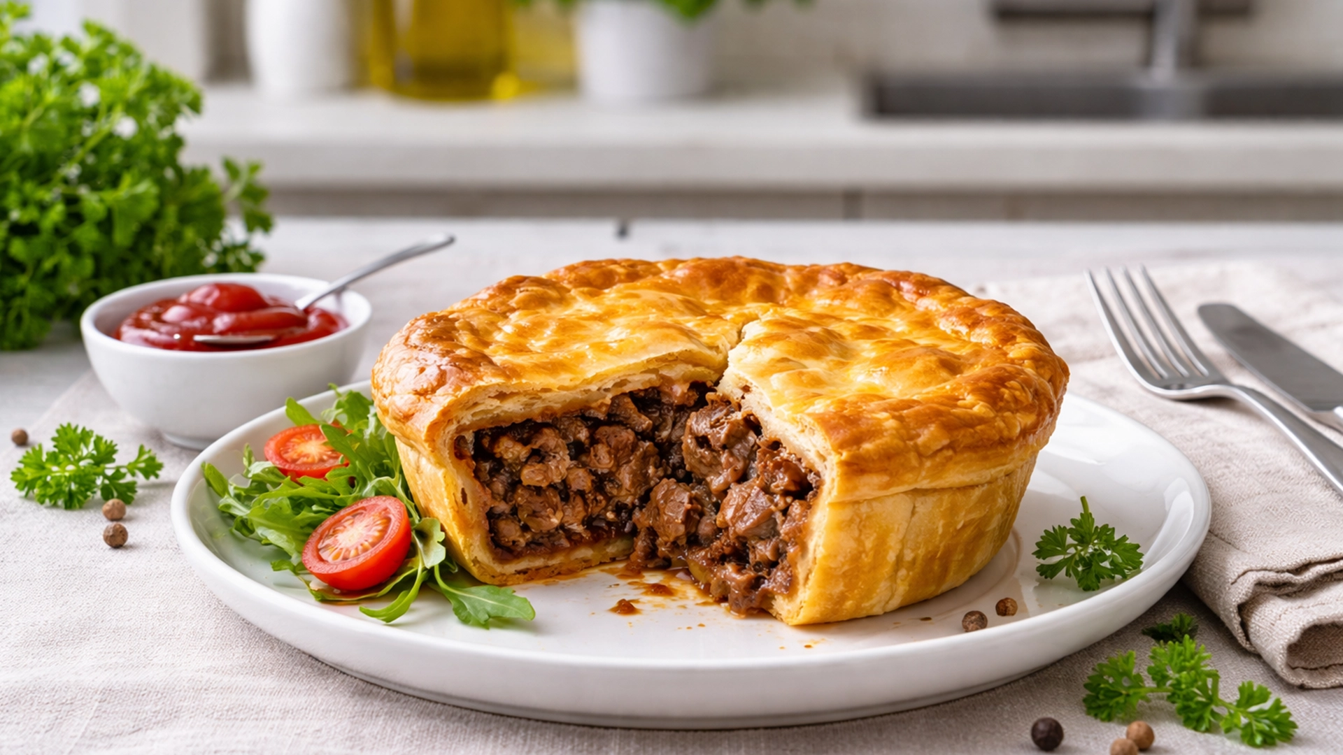 Фото блюда: Австралийский мясной пай с говядиной рецепт национальной кухни