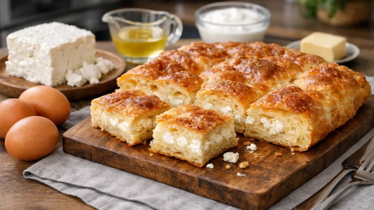 Фото блюда: Банница слоеный пирог с брынзой