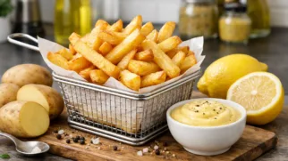 Фото рецепта: Бельгийский картофель фри с соусом