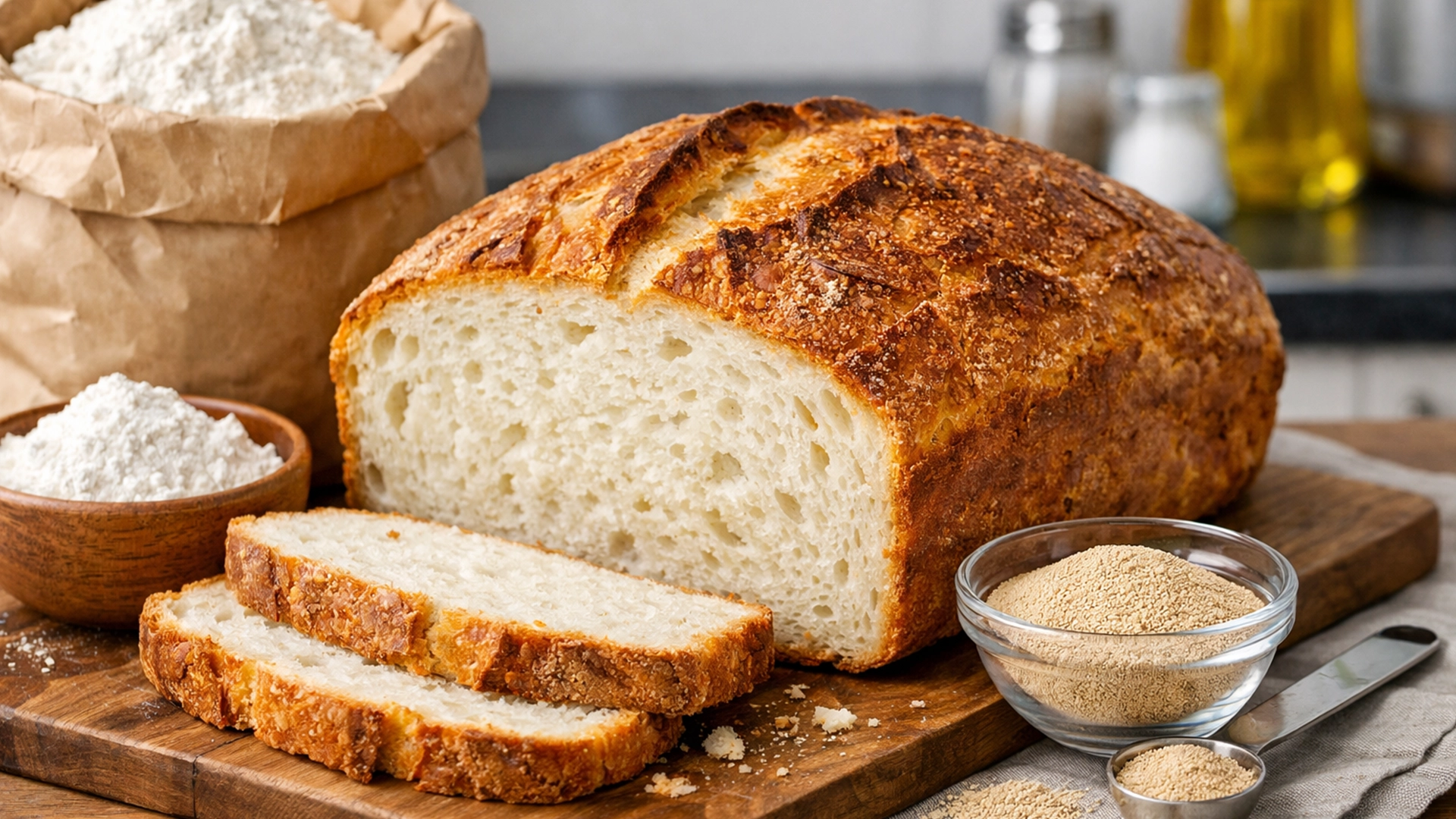 Фото блюда: Хлеб безглютеновый домашний мягкий