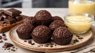 Фото рецепта: Бригадейро шоколадные конфеты