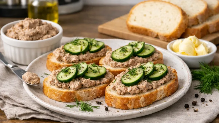 Фото блюда: Бутерброды с куриным паштетом