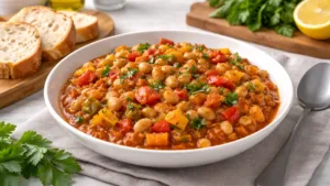 Фото блюда: Чакалака с фасолью и овощами рецепт яркого блюда африканской кухни
