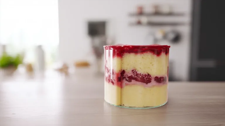 Фото блюда: Черешневый пудинг с манкой — нежное лакомство с фруктовой сладостью