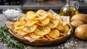Фото блюда: Чипсы картофельные с розмарином и солью