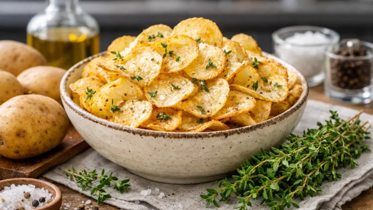 Фото блюда: Чипсы картофельные с тимьяном и солью