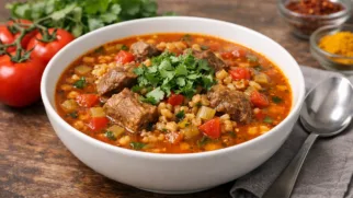Фото рецепта: Чорба фрик суп с бараниной и зеленью