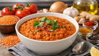 Фото рецепта: Дал с чечевицей и специями